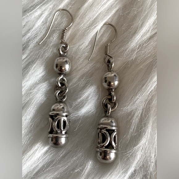 Vintage (Sterling Silver) dangle hook pierced - Picture 5 of 5